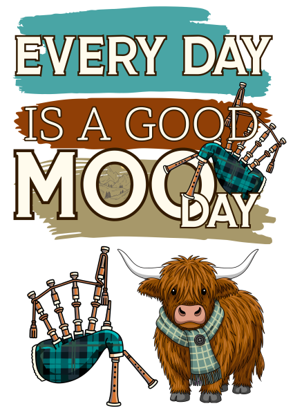 Bügelbild Every day is a good mooday